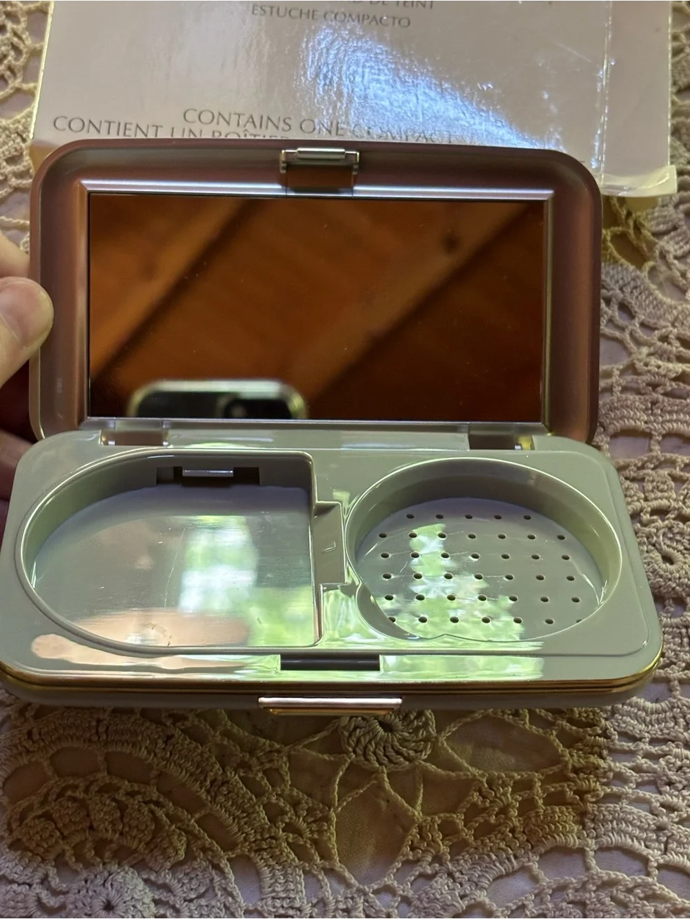 Mary Kay Compact (Empty) w/Mirror for YOUR Cream To Powder Foundation